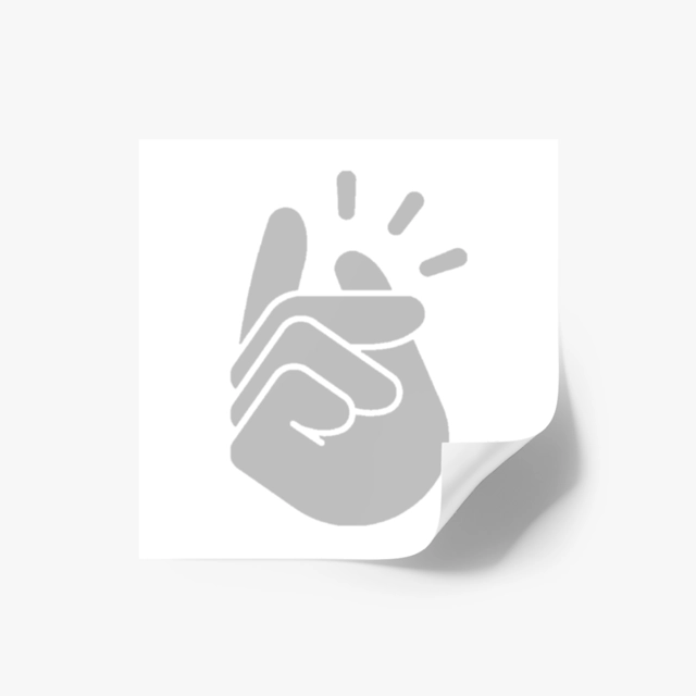 Laminate Stickers, Square (Generic brand)🖼️ 17570