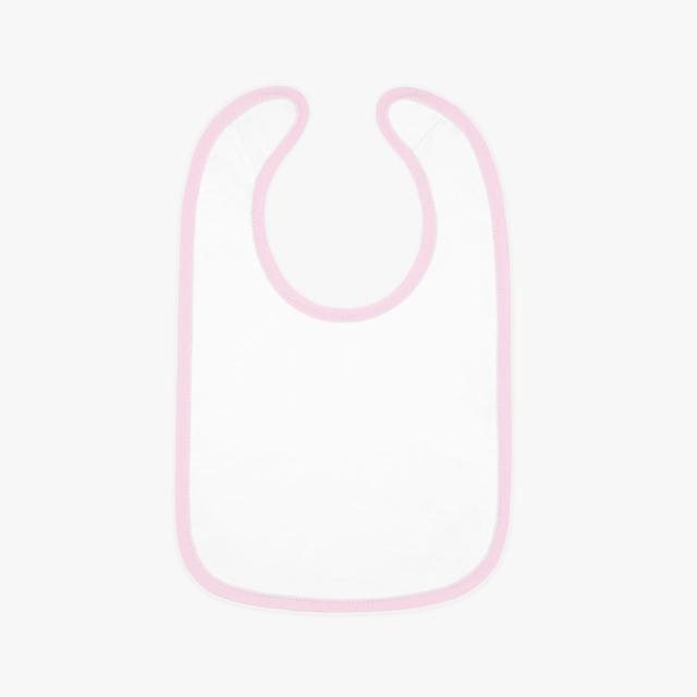 Baby Contrast Trim Jersey Bib (Rabbit Skins) 17853