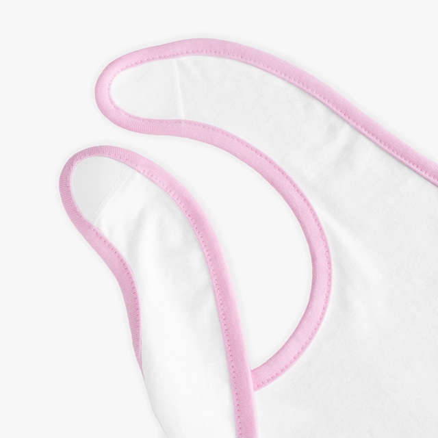 Baby Contrast Trim Jersey Bib (Rabbit Skins) 17858