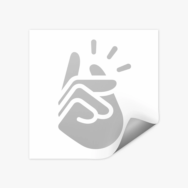 Transparent Outdoor Stickers, Square, 1pc (Generic brand) 17620