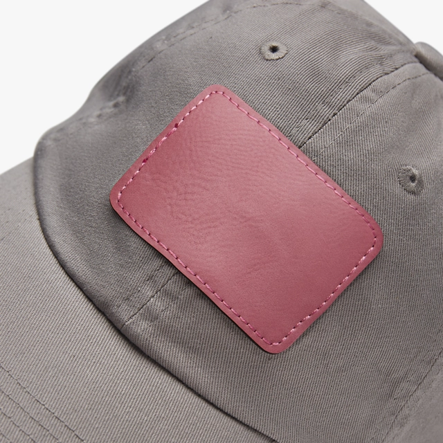 Dad Hat with Leather Patch (Rectangle) (ValuCap) 27701