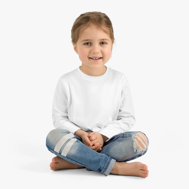 Toddler Long Sleeve Tee (Rabbit Skins) 23599