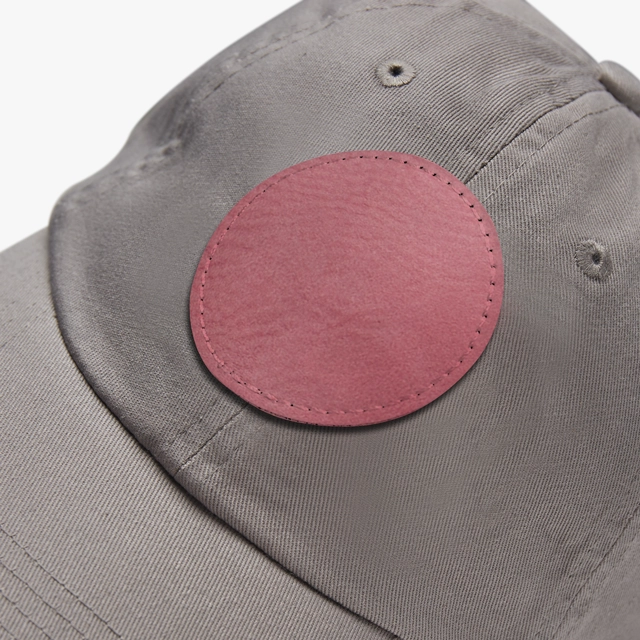 Dad Hat with Leather Patch (Round) (ValuCap) 27755