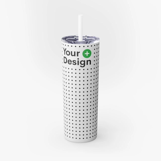 Skinny Tumbler with Straw, 20oz (Maars)