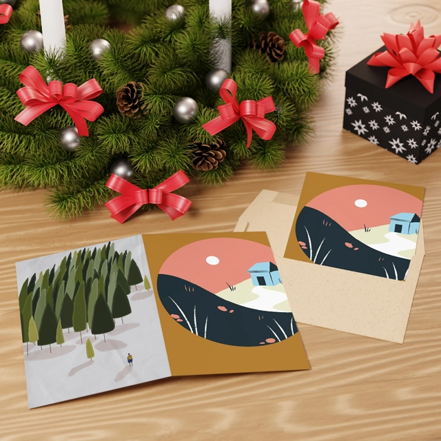  Greeting Cards (1 or 10-pcs) (Generic brand) 26541
