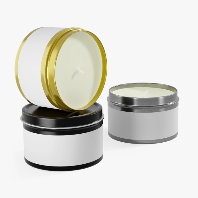 Tin Candles, 4, 8oz (Generic brand) 21980