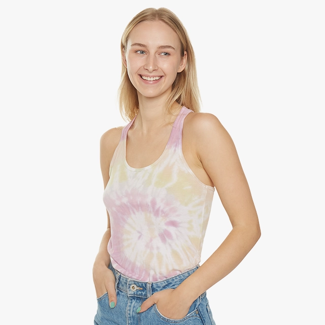Tie Dye Racerback Tank Top (Colortone) 28759
