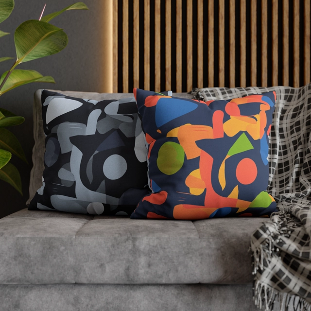 Spun Polyester Square Pillowcase (Generic brand) 30191