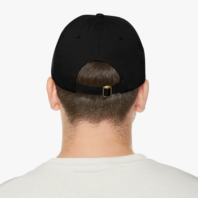 Dad Hat with Leather Patch (Round) (ValuCap) 27753