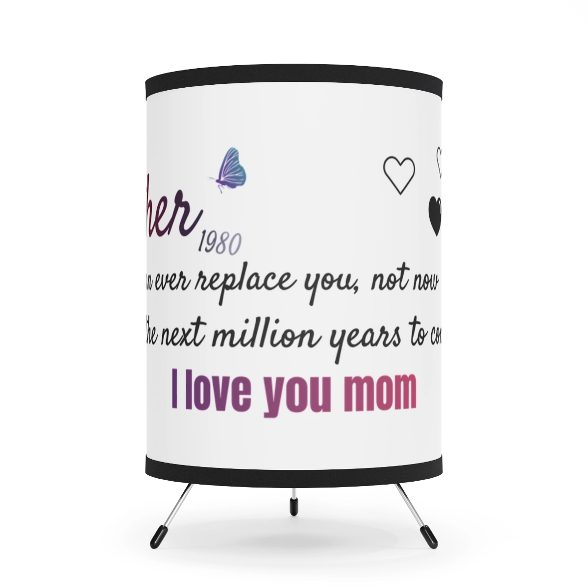 Gift for mom, Mother day, Tripod Lamp with High-Res Printed Shade 23066