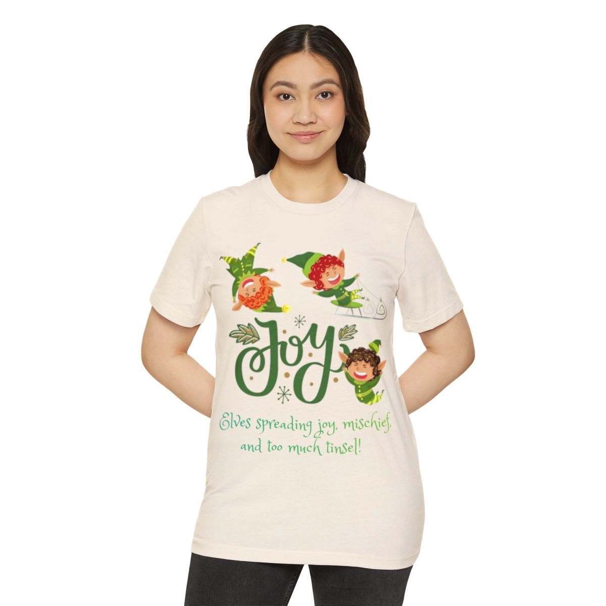 Elf Shirt, Merry Christmas Shirt, Noen Shirt, Unisex Recycled Organic T-Shirt (Bella+Canvas) 33168