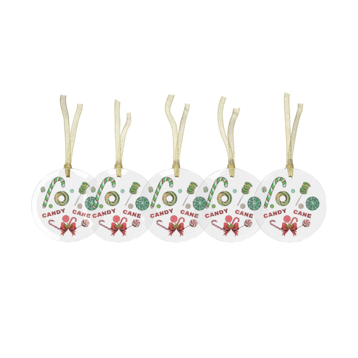 Candy Cane Ornament, Christmas Ornament, Glass Ornaments (Generic brand) 32963