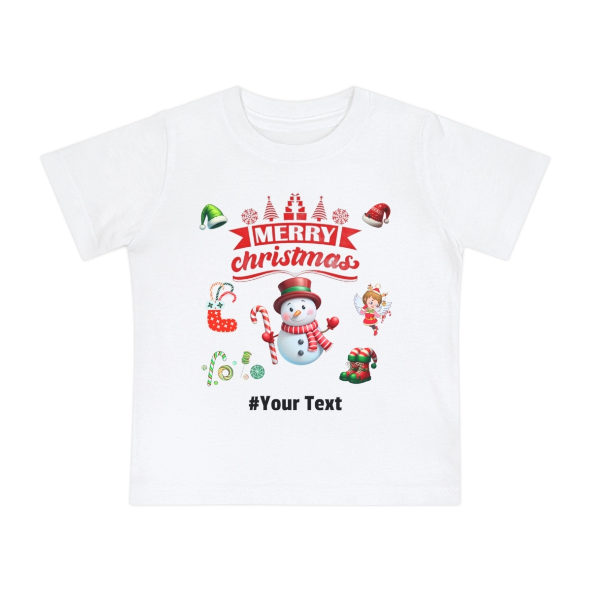 Christmas Baby Shirt, Chrismas Baby Shirt, Baby Short Sleeve T-Shirt (Bella+Canvas)