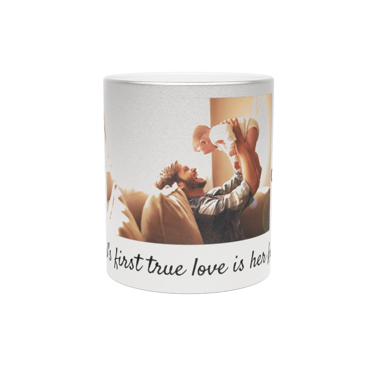 Custom photo, custom name, gift for mom, mother day, Metallic Mug (Silver\Gold) (Generic brand) ☕ 23078