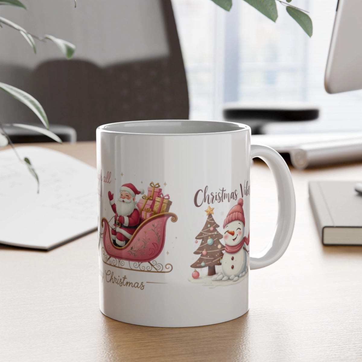 Merry Chirstmas Mug, Christmas Shirt, White Ceramic Mug, 11oz (Generic brand) ☕ 33637