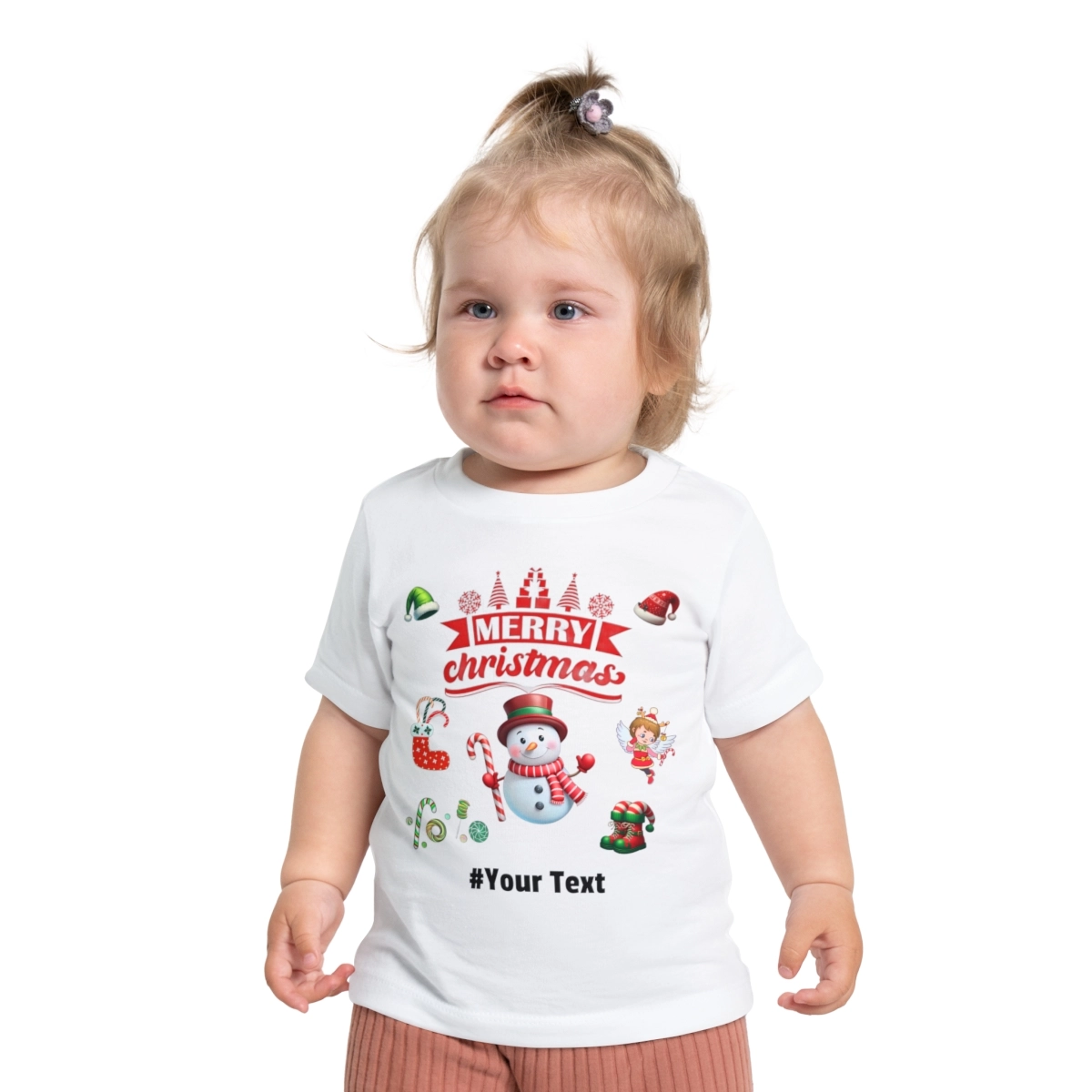 Christmas Baby Shirt, Chrismas Baby Shirt, Baby Short Sleeve T-Shirt (Bella+Canvas) 32697