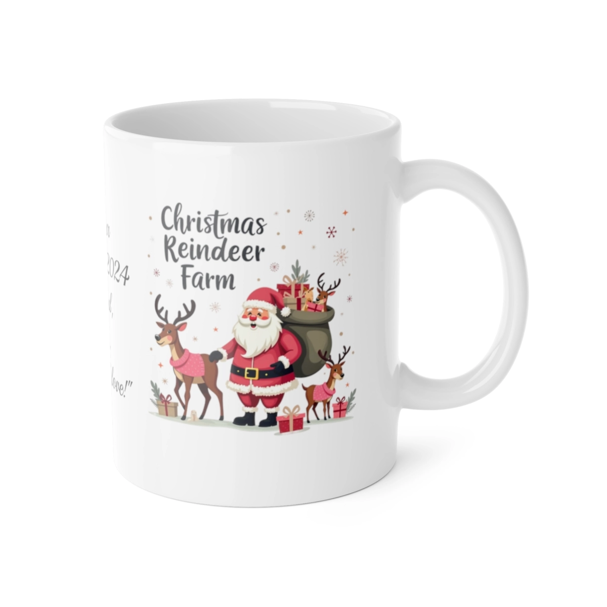 Personalized Mug, Merry Chirstmas Mug, White Ceramic Mug, 11oz (Generic brand) ☕ 33588