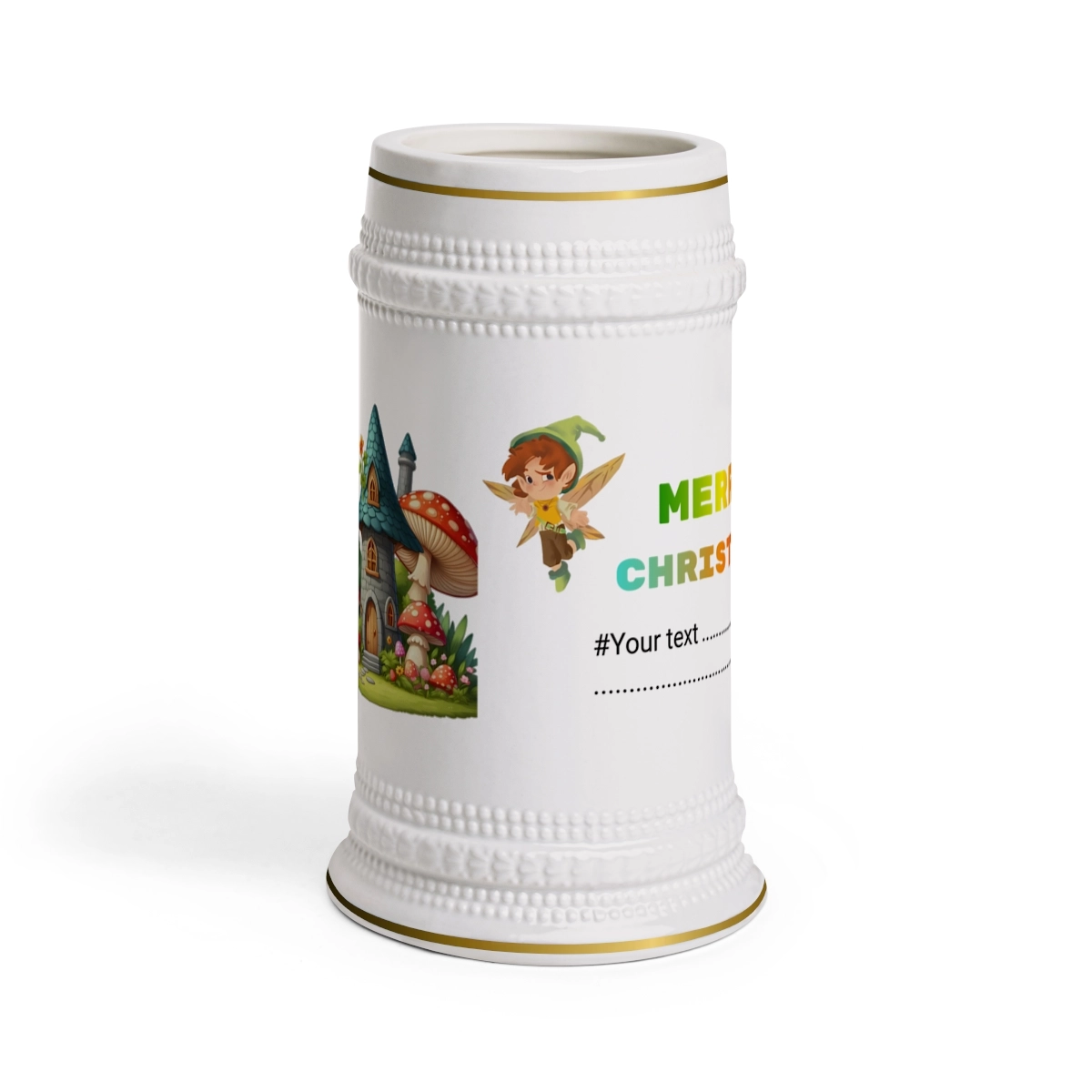 Chrismas Angle Mug, Christmas Mug, Gift for Family, Gift Fro Friend, Beer Stein Mug (ORCA Coatings) 32991