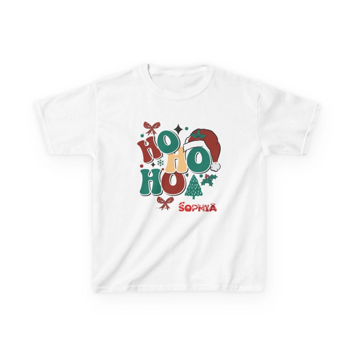 HoHo Shirt ,Merry Christmas Shirt, Kids Heavy Cotton™ Tee (Gildan) 33544