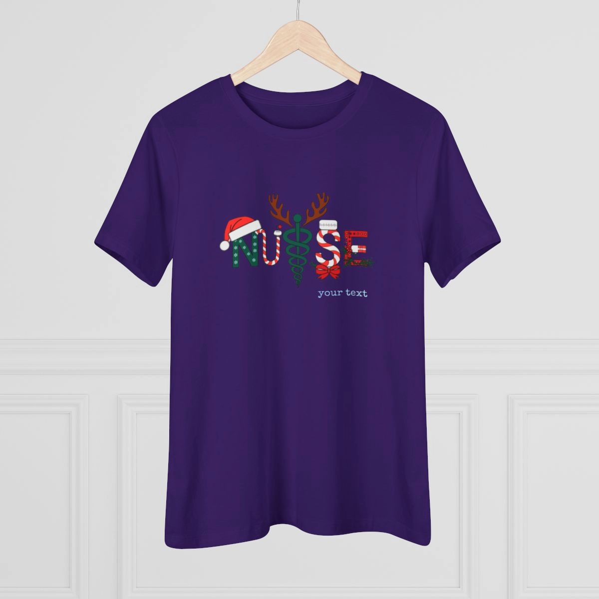 Nust Shirt, Merry Christmas Shirt, Women's Cotton Tee (Bella+Canvas) 33574