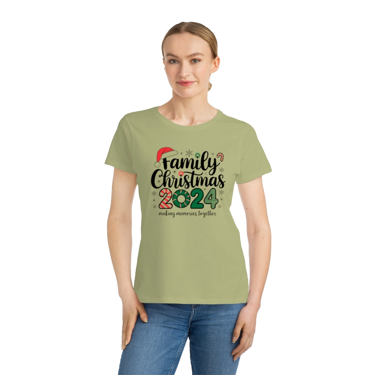 Merry Christmas 2024, Organic Women's Classic T-Shirt (Econscious) 33641