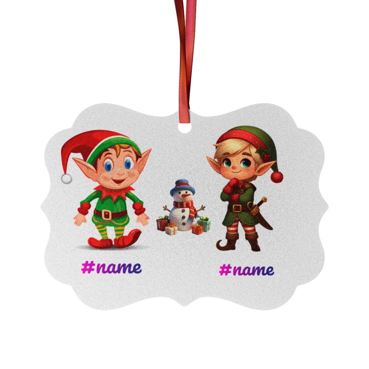 Christmas Ornament, Funny Ornament, Efl Ornament, Aluminum Ornaments (1pc) (Generic brand)
