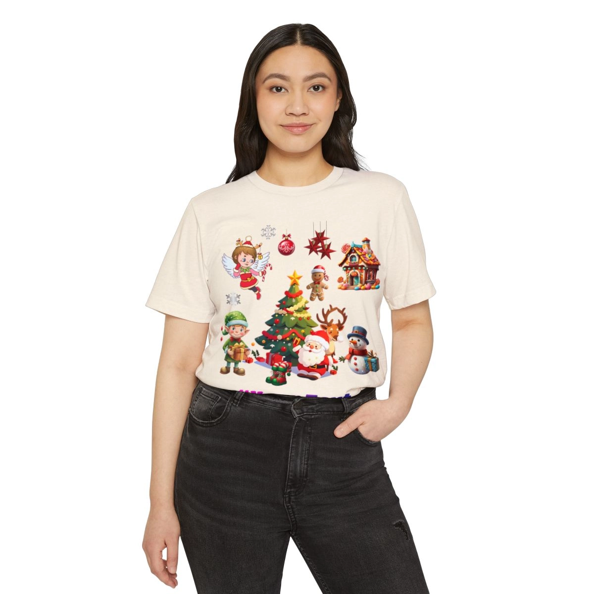 Merry Christmas Shirt, Noen Shirt, Unisex Recycled Organic T-Shirt (Bella+Canvas) 33134