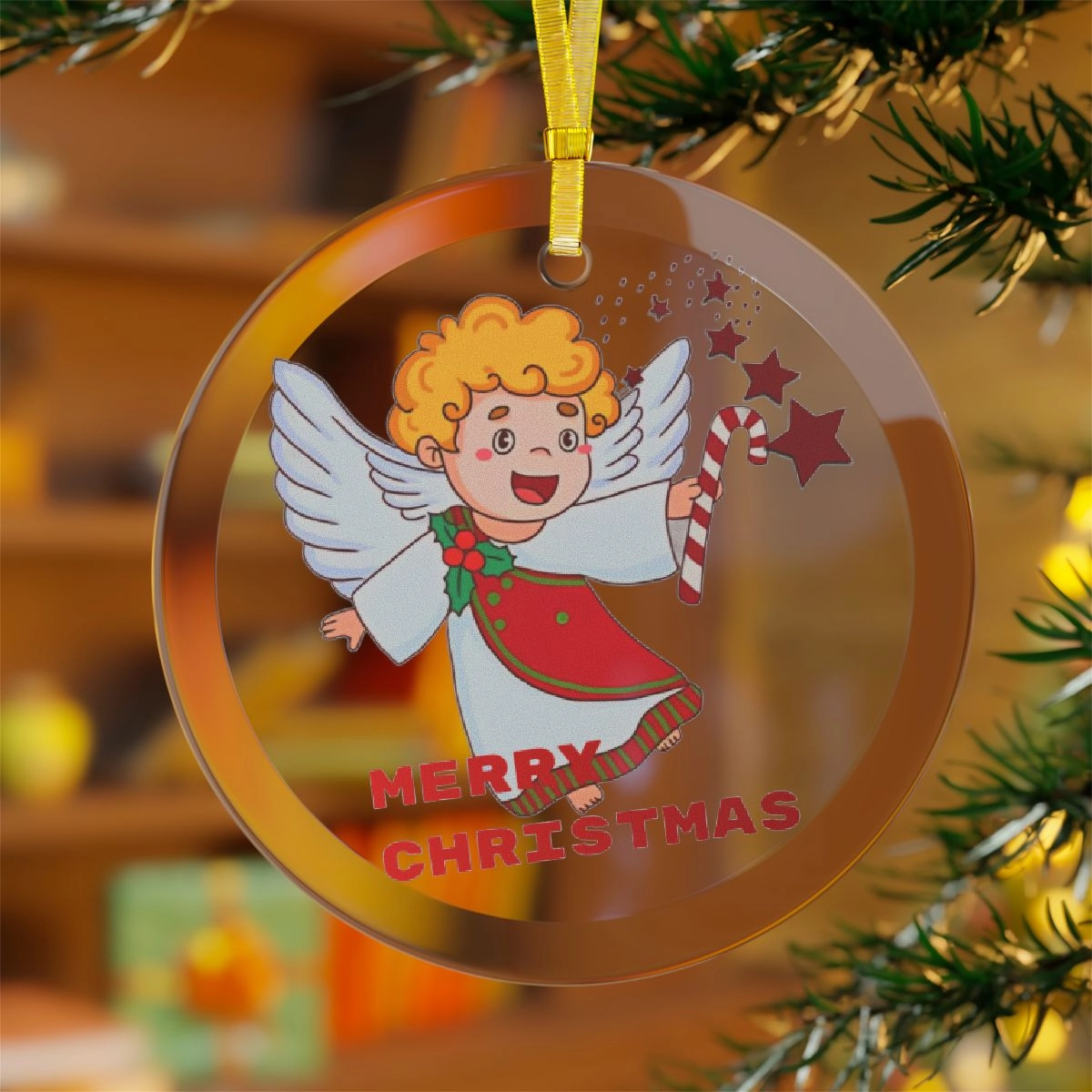 Angel Ornament, Christmas Ornament,Herro Ornament, Glass Ornaments (Generic brand) 32955