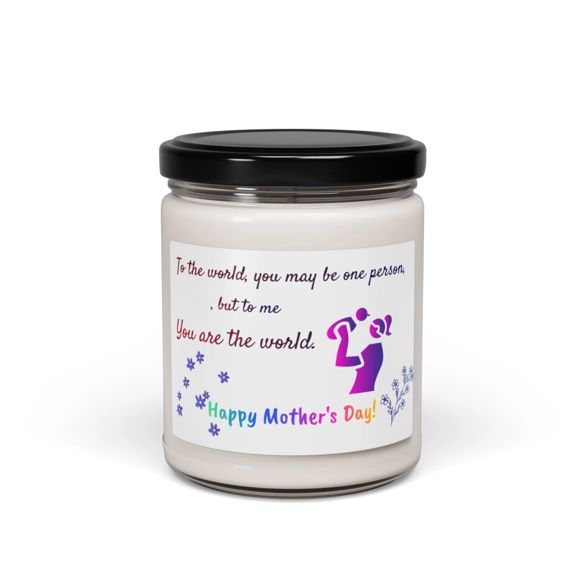 Custom name, mother day, gift for mother ,Scented Soy Candle, 9oz (Lumient) 🕯️ 23008