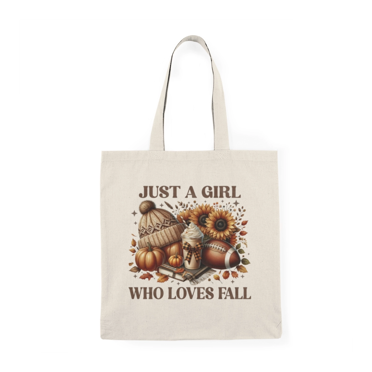 Just A Girl Who Love Fail Bags, Gift For Her, Natural Tote Bag (S&S Bags)