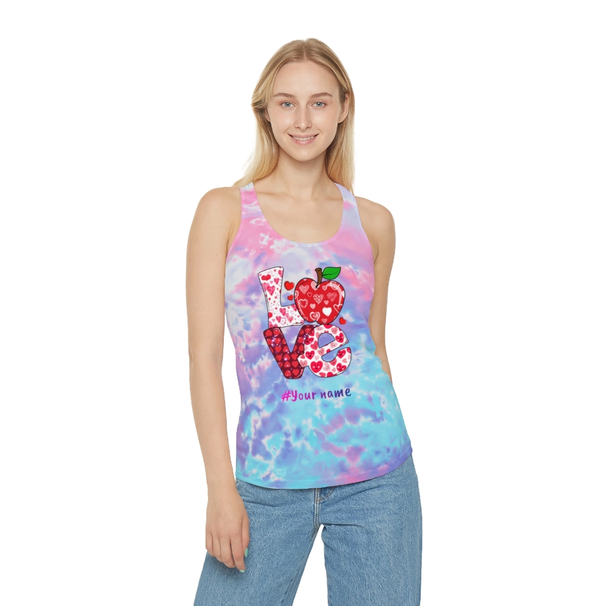 Tie Dye Racerback Tank Top (Colortone) 23190