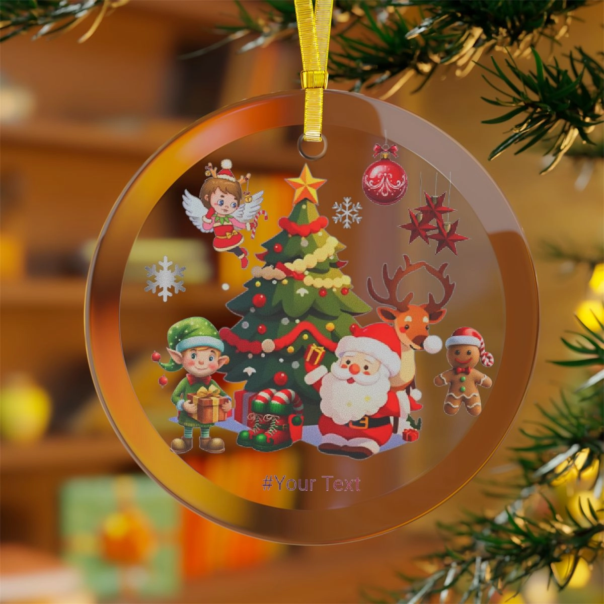 Christmas Ornament, Christmas Glass Ornament, Funny Ornament , Christmas Trees Ornament,Glass Ornaments (Generic brand) 32845