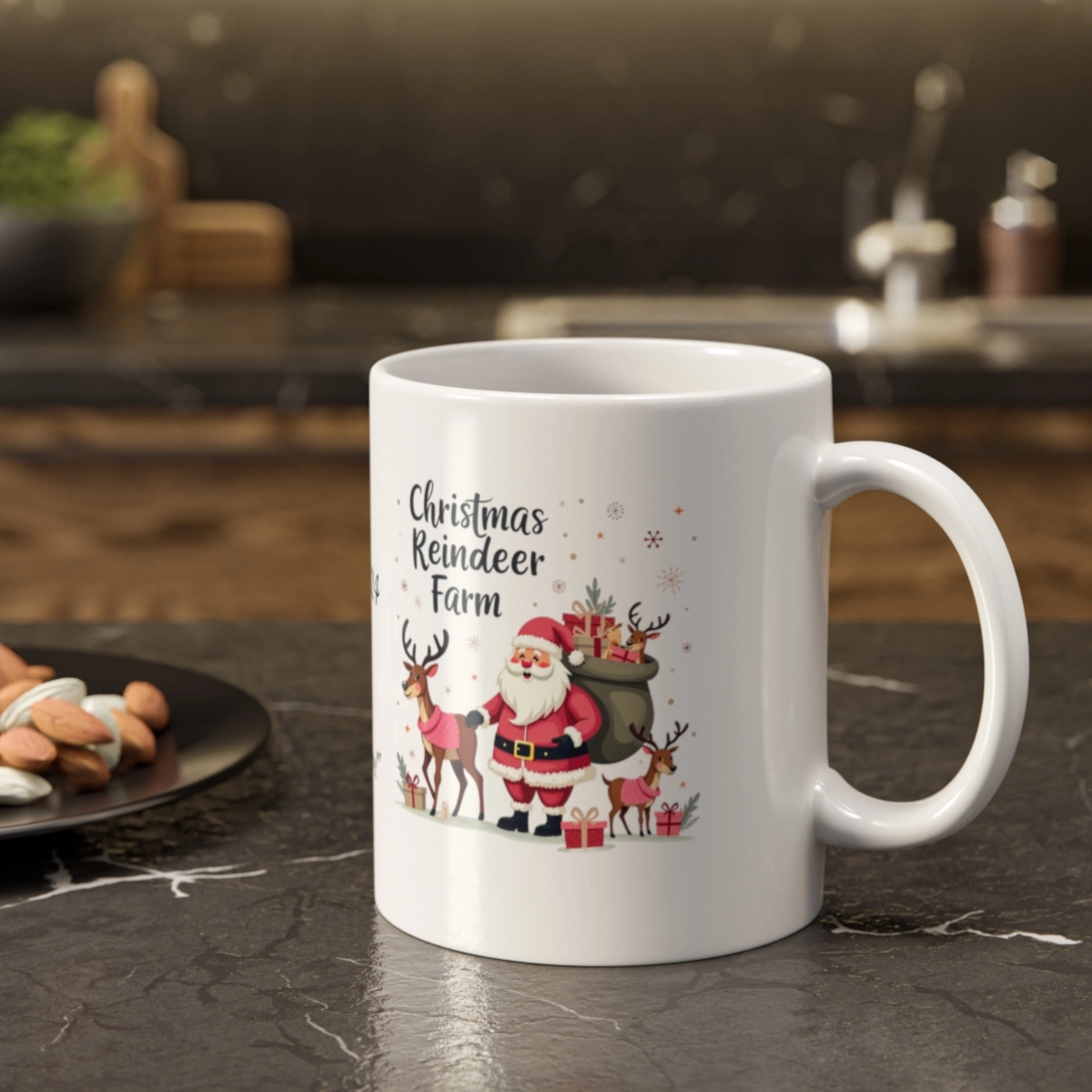 Personalized Mug, Merry Chirstmas Mug, White Ceramic Mug, 11oz (Generic brand) ☕ 33590