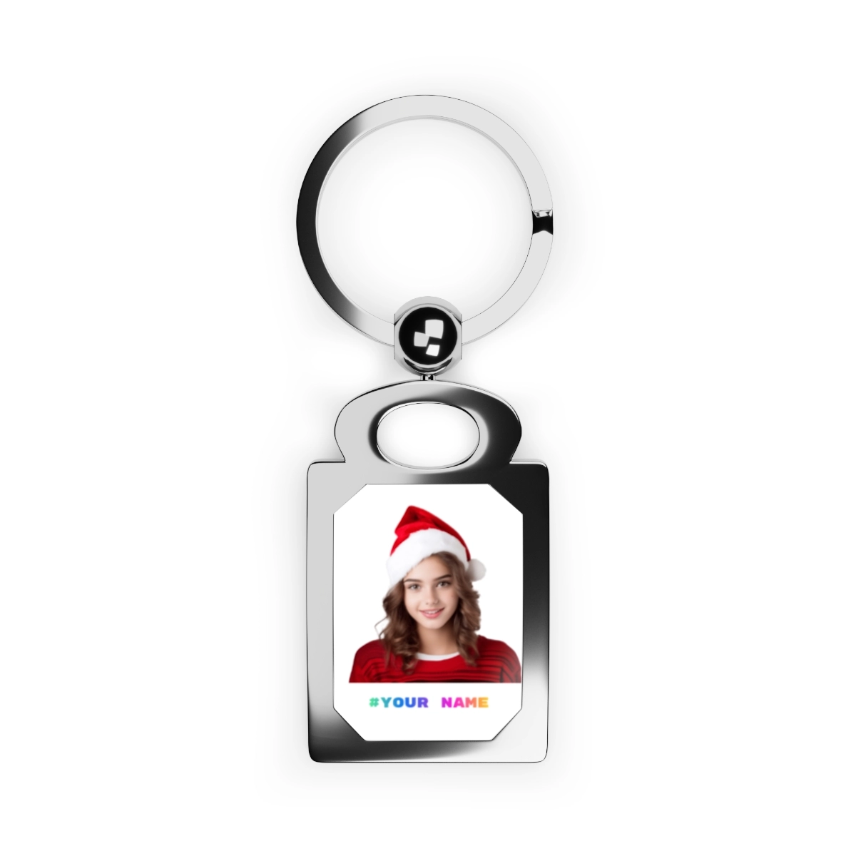 Chrismas Keyring, Gift for Family, Gift Fro Friend, Rectangle Photo Keyring (Generic brand) 33019