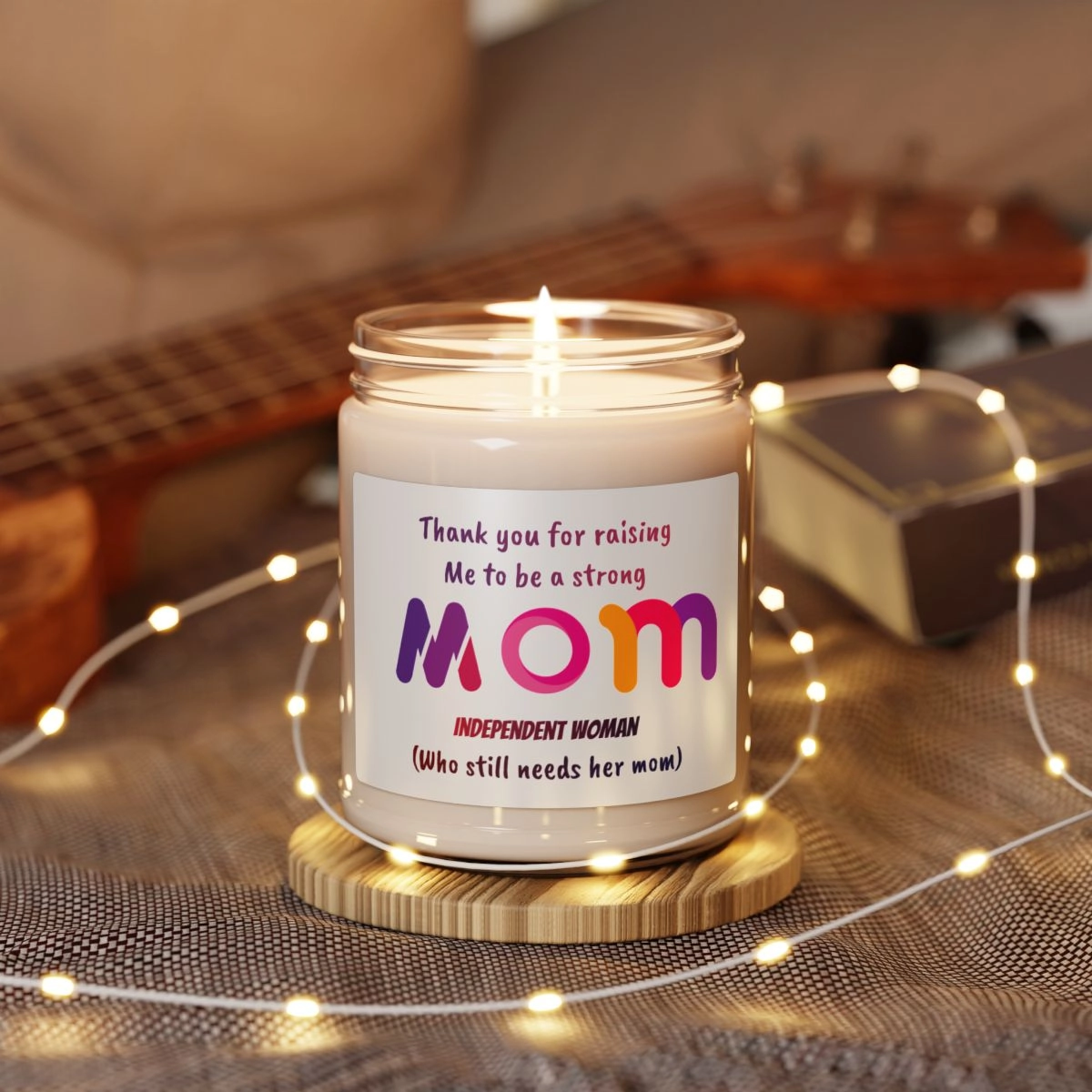 Gift for mothers Scented Soy Candle, 9oz (Lumient), mother day, custom name 🕯️ 23004