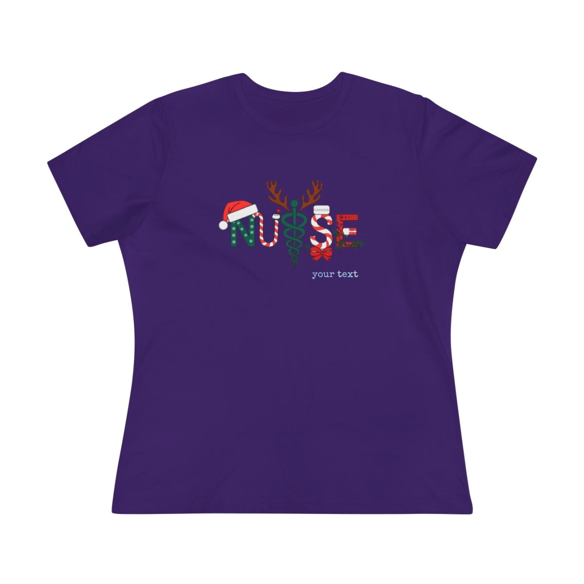 Nust Shirt, Merry Christmas Shirt, Women's Cotton Tee (Bella+Canvas)
