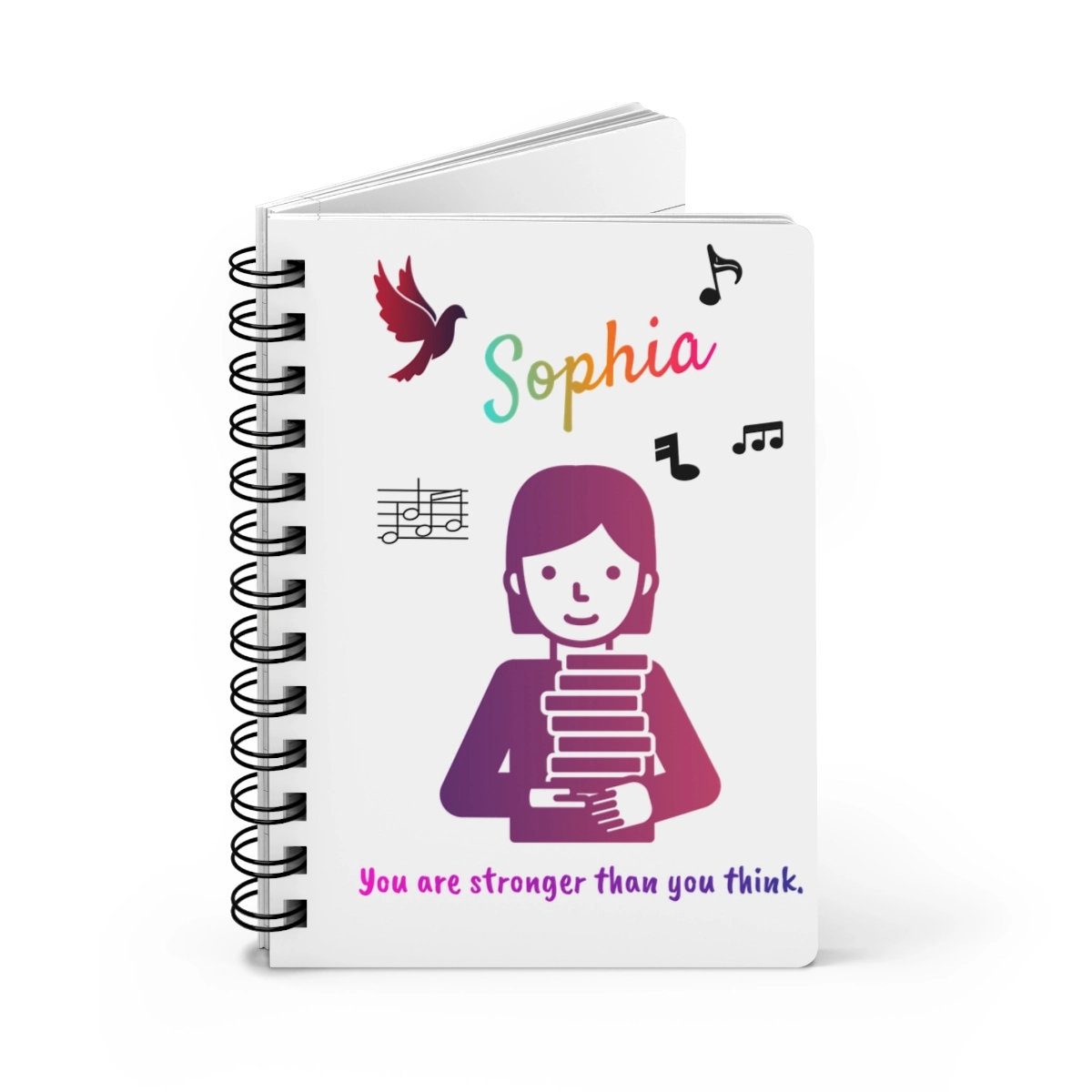 Notebook Spiral Bound Journal (Generic brand) Custom Photo text 23213