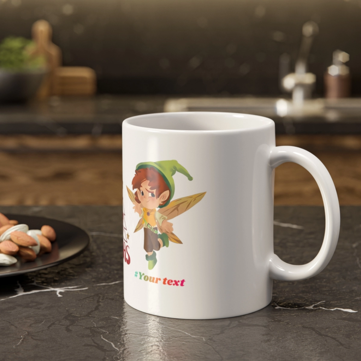 Angels Mug, Merry Chirstmas Mug, White Ceramic Mug, 11oz (Generic brand) ☕ 32808