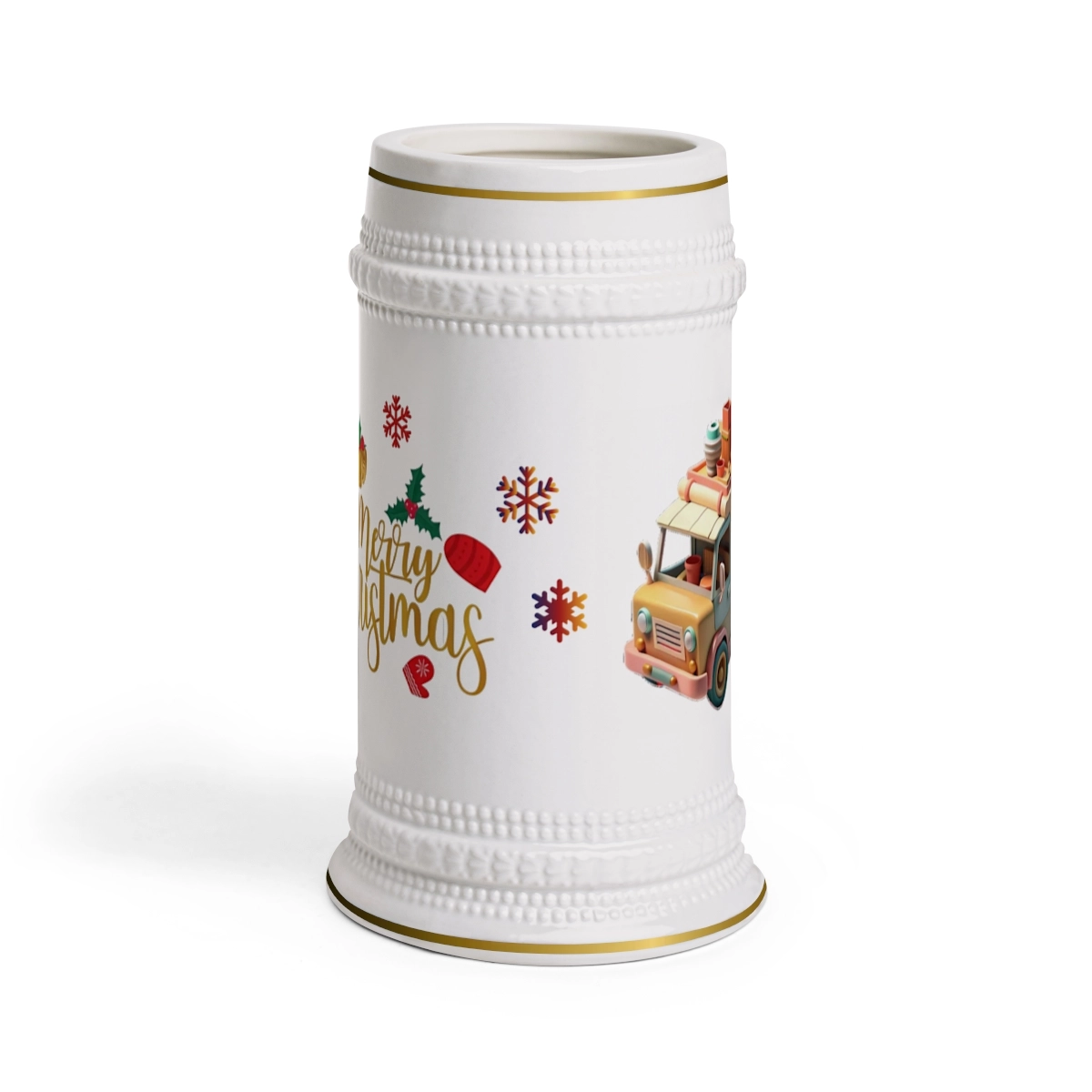 Christmas Mug, Gift for Family, Gift Fro Friend, Beer Stein Mug (ORCA Coatings)