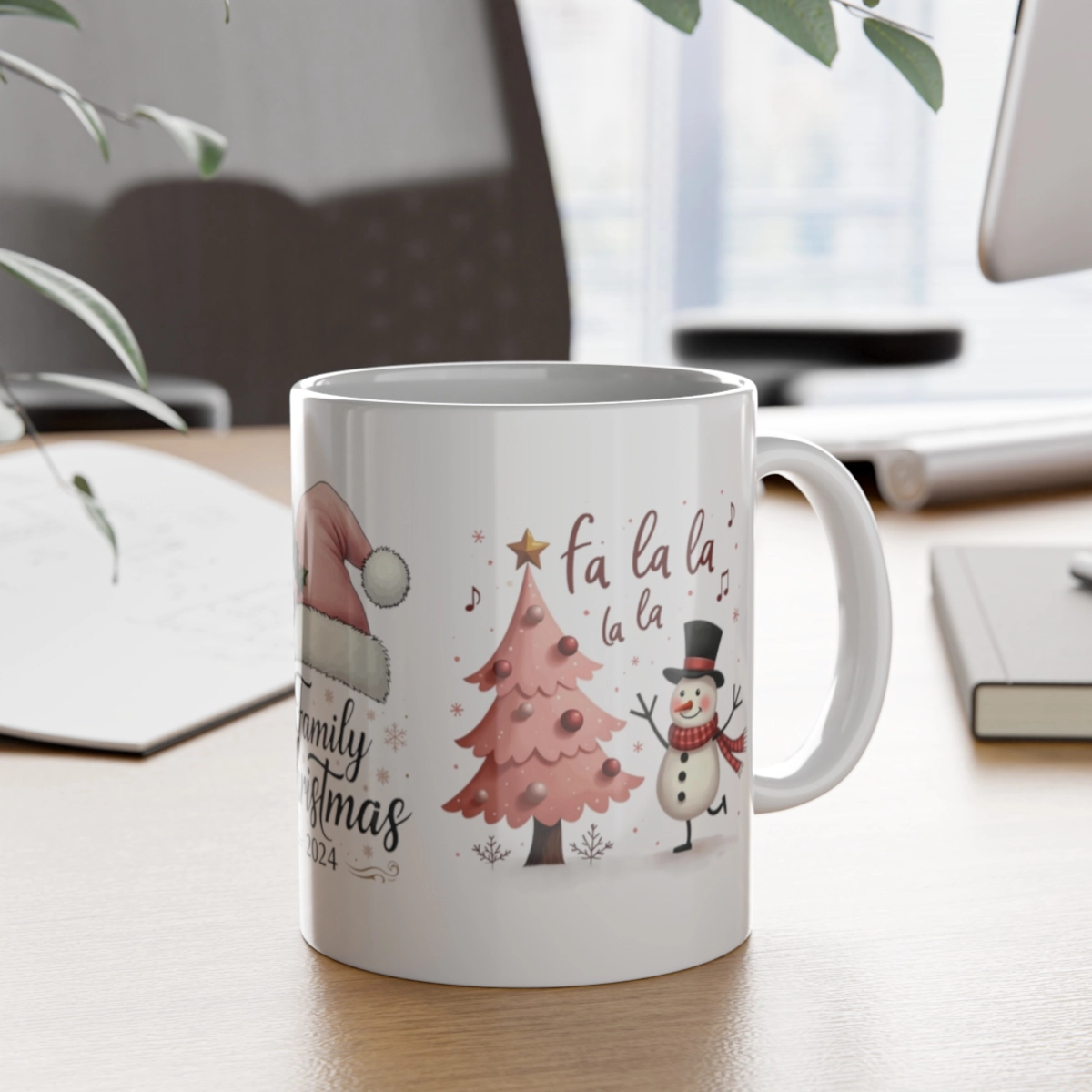 Merry Chirstmas Mug, White Ceramic Mug, 11oz (Generic brand) ☕ 33628