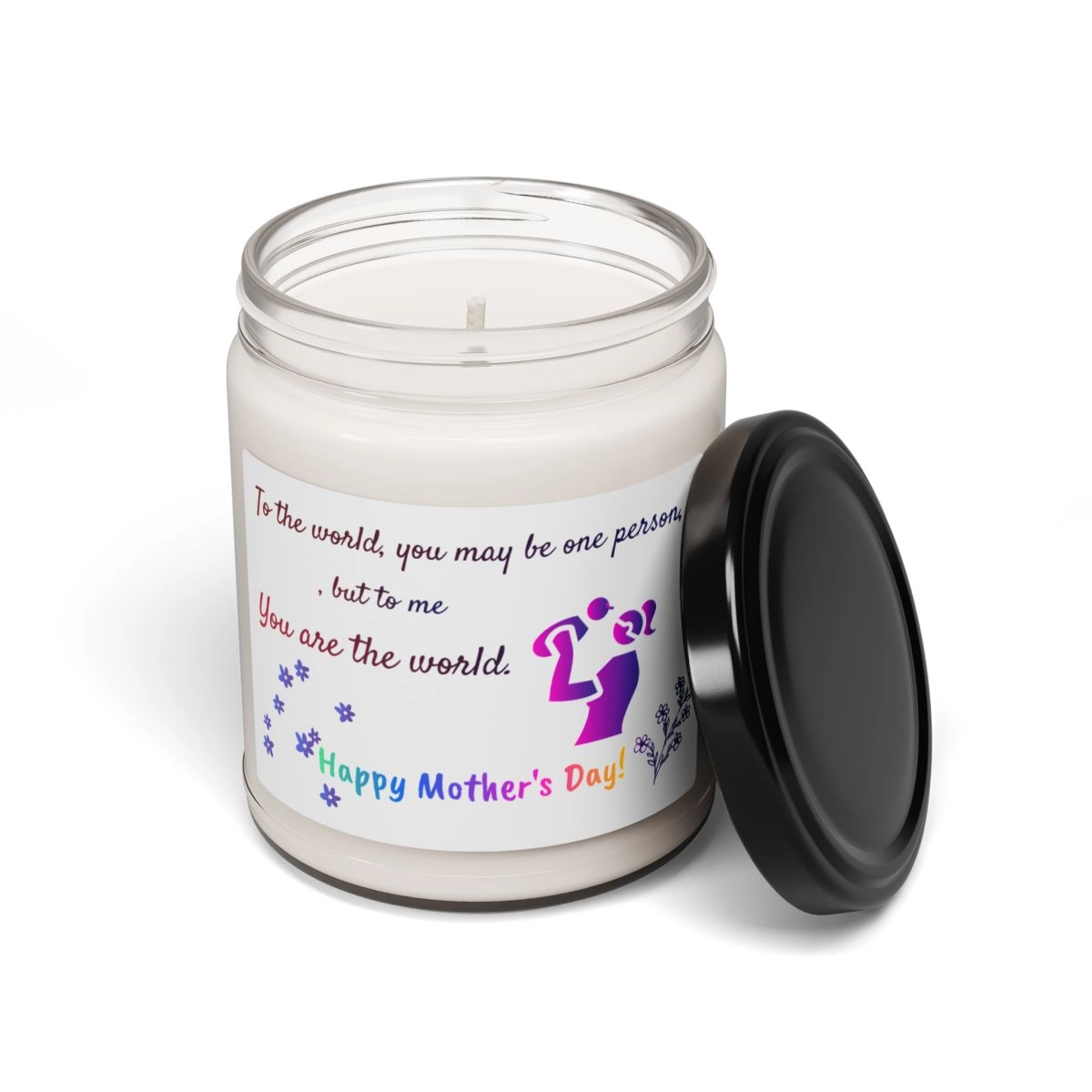 Custom name, mother day, gift for mother ,Scented Soy Candle, 9oz (Lumient) 🕯️ 23009