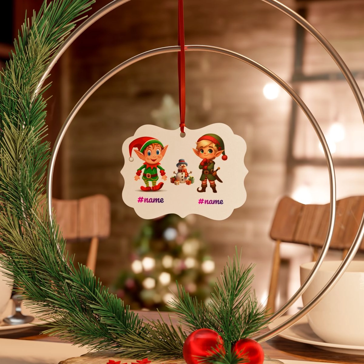 Christmas Ornament, Funny Ornament, Efl Ornament, Aluminum Ornaments (1pc) (Generic brand) 32737