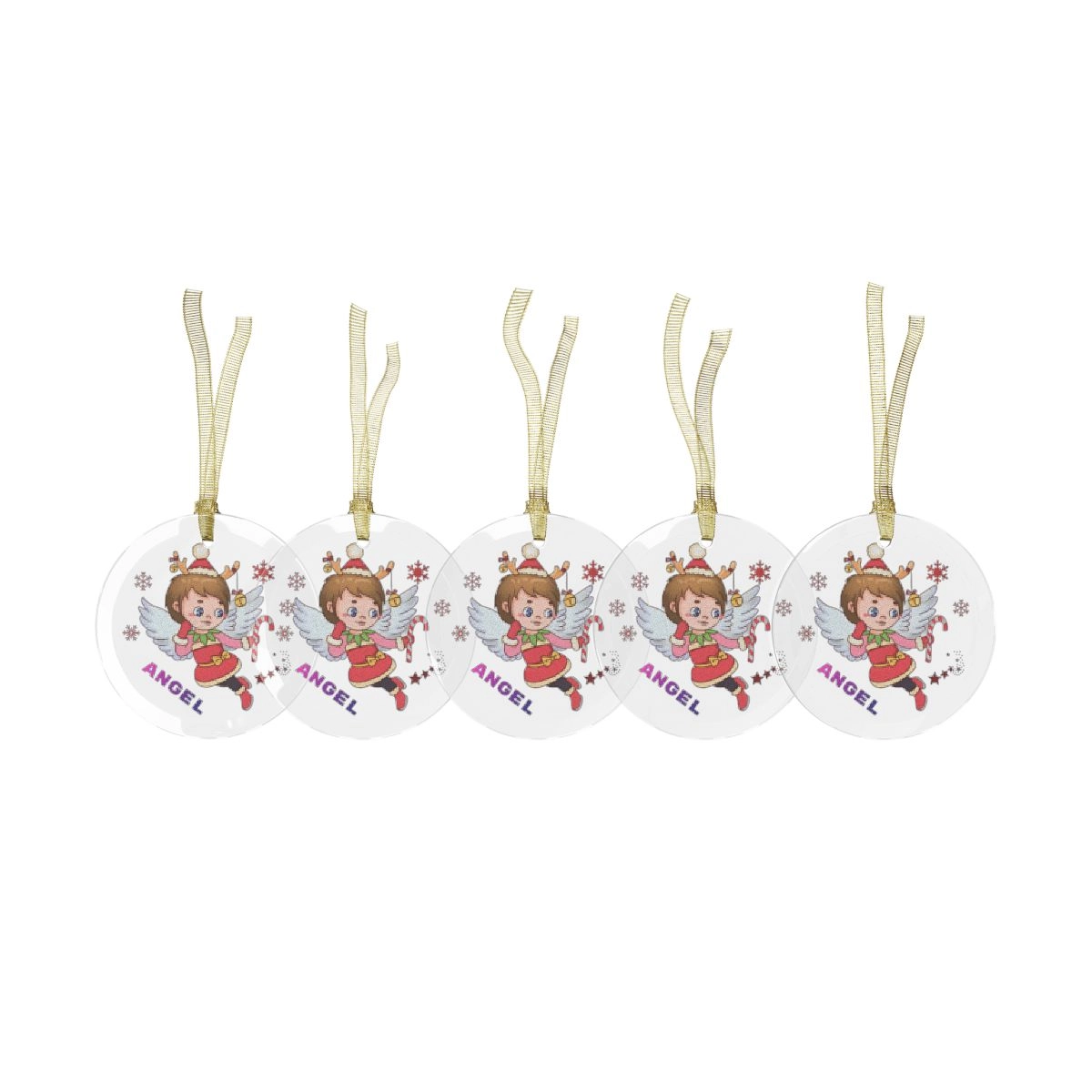 Angel Ornament, Christmas Ornament, Personalized Ornament, Glass Ornaments (Generic brand) 32969