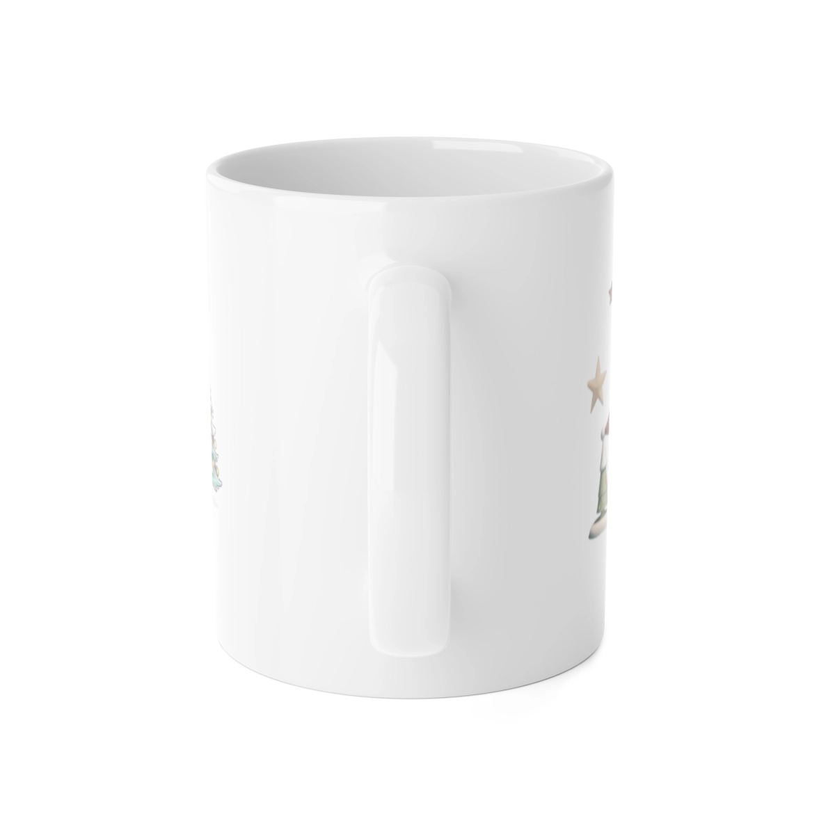 Christmas Mug, Reindeer Mug, Christmas White Mug, White Ceramic Mug, 11oz (Generic brand) ☕ 32796