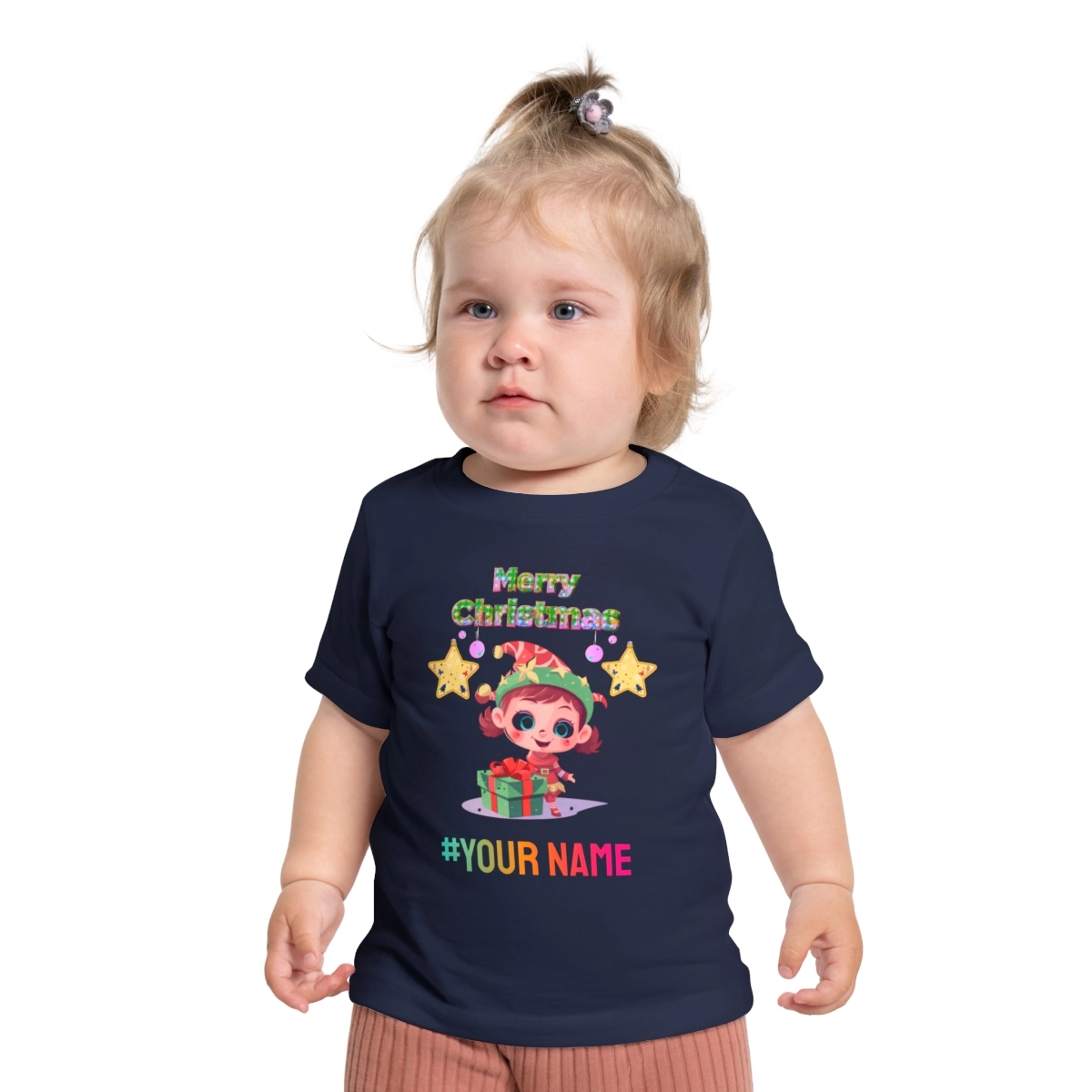 Christmas Baby Shirt, Chrismas Baby Shirt, Cute Baby Shirt,Baby Short Sleeve T-Shirt (Bella+Canvas) 32702