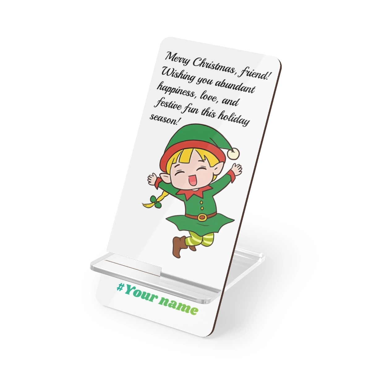 Merry Christmas Display Stand, Personalized Display Stand, Mobile Display Stand for Smartphones (Generic brand) 📱