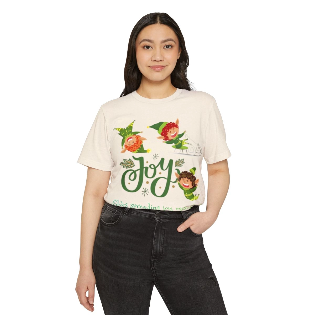 Elf Shirt, Merry Christmas Shirt, Noen Shirt, Unisex Recycled Organic T-Shirt (Bella+Canvas) 33170