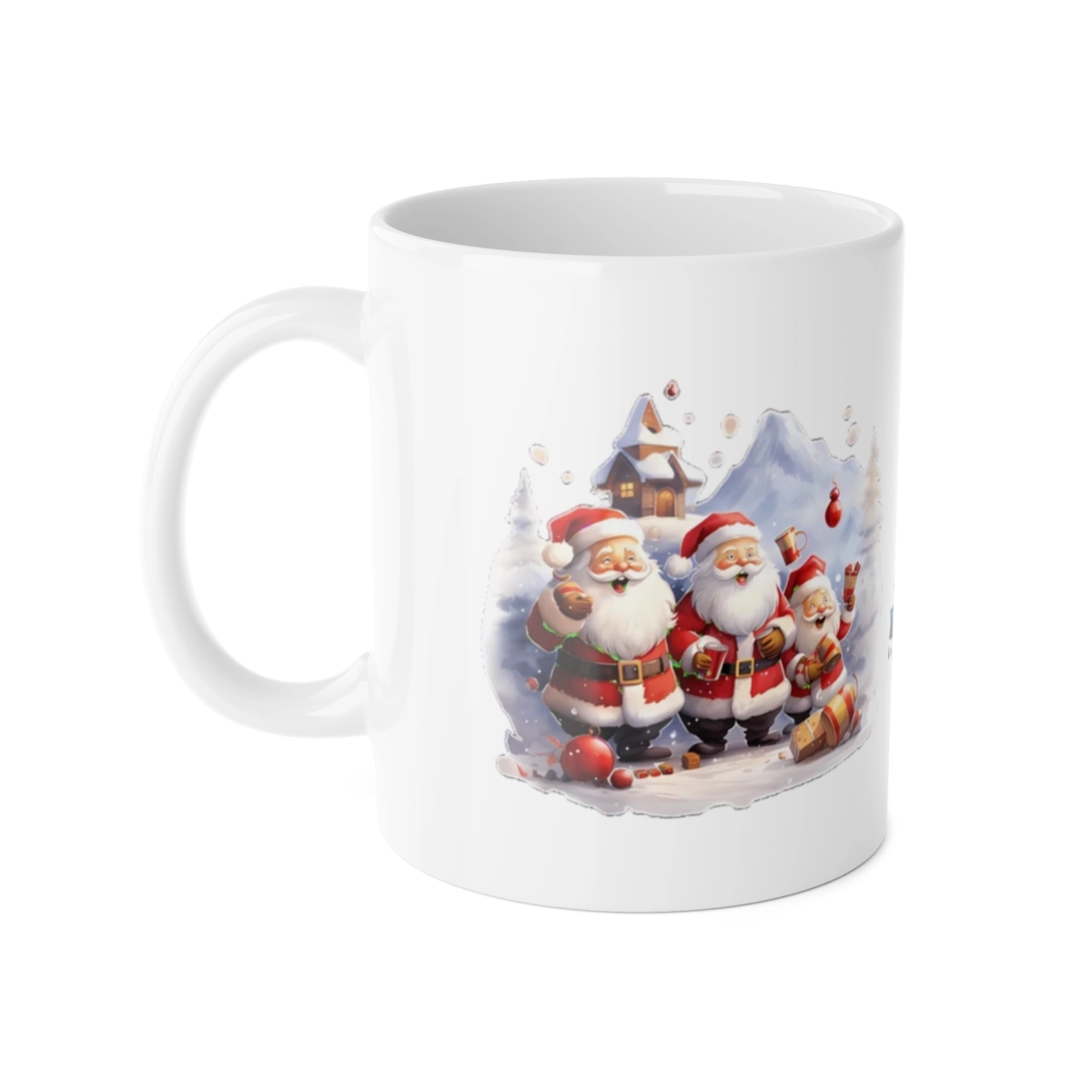 Christmas Mug, Santa Claus Mug, Merry Christmas Mug, White Ceramic Mug, 11oz (Generic brand) ☕ 32786