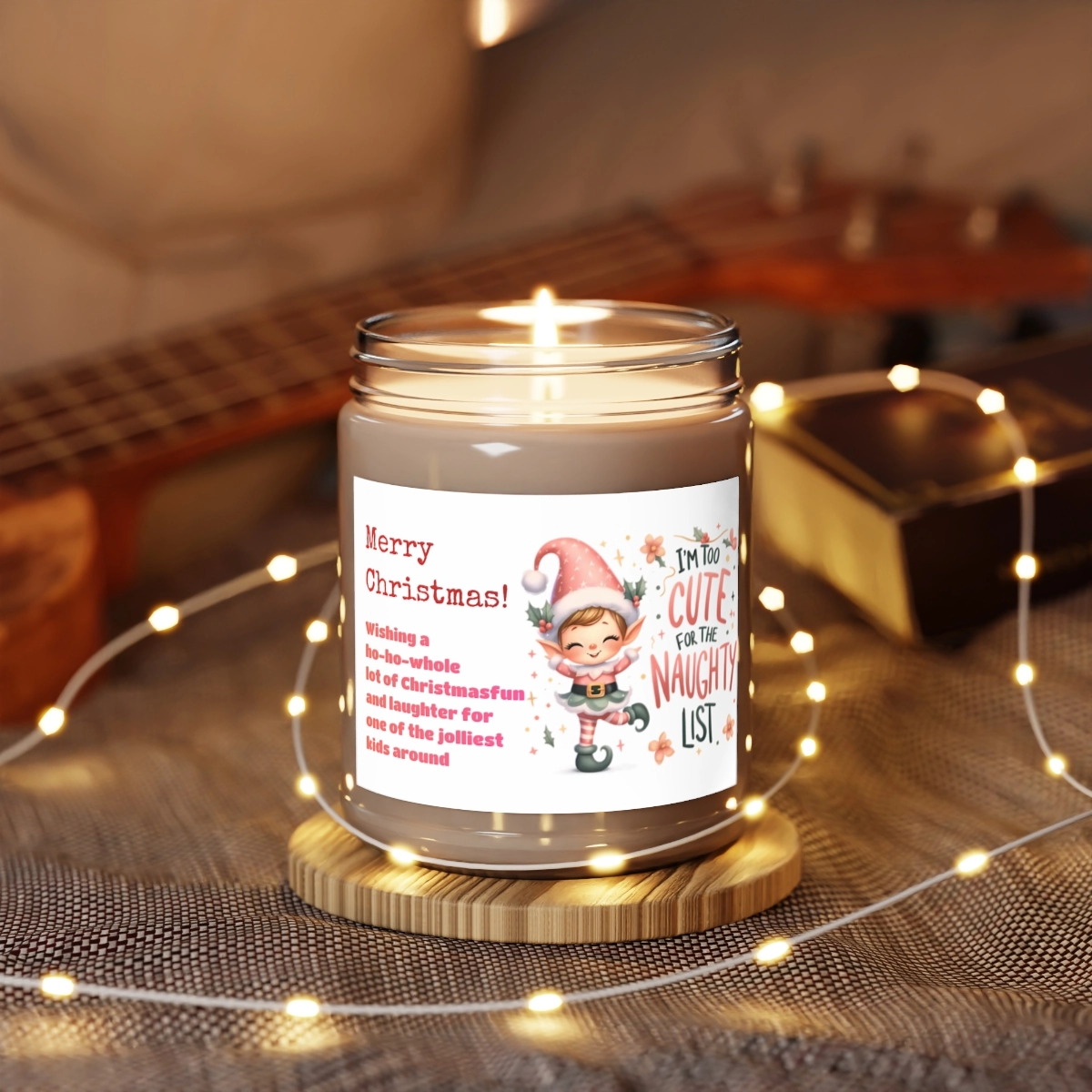 Merry Christmas Candles, Efl Candles, Personalized Candles, Scented Candles, 9oz (Generic brand) 33038