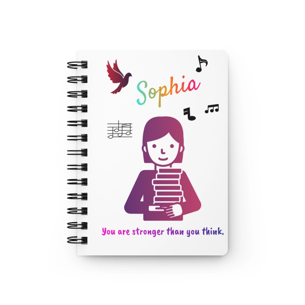 Notebook Spiral Bound Journal (Generic brand) Custom Photo text